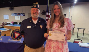 Amanda Browning wins second place in Fleet Reserve Association’s essay contest