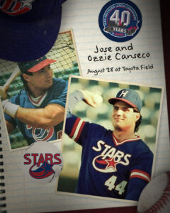 Jose and Ozzie Canseco will be in Madison Aug. 28 to honor the Huntsville Stars