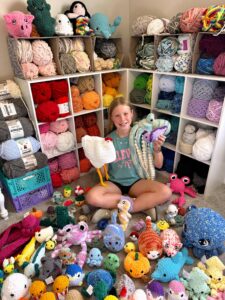 Grace Lancaster, 11, to offer crocheted work at Madison Street Festival