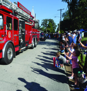 The day starts with a parade!
