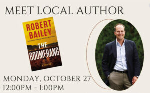 Best-selling author Robert Bailey to speak at the Madison Senior Center