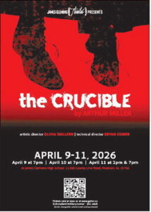 James Clemens Theatre rehearsing for ‘The Crucible’ in spring 2026