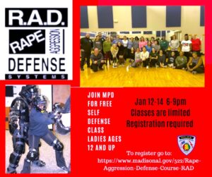 Madison Police offers Rape Aggression Defense (RAD) class