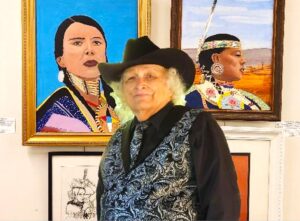 Lysle E. Shields Jr. exhibits artwork pieces at library