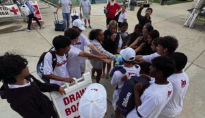 Patriots in action at State Tennis Championships