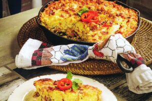 Cheese egg and casserole a brunch staple