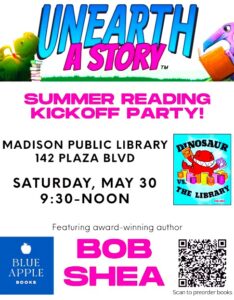 Blue Apple Books to help library launch summer reading