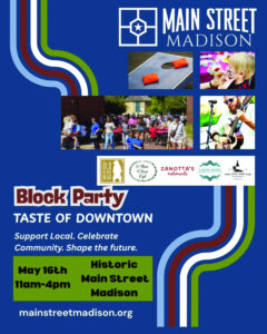 Main Street Madison to host “Taste of Downtown” Block Party on Saturday