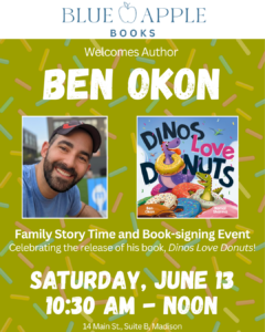 Blue Apple Books to host book club, crafts painting and author
