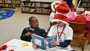 During Dr. Seuss Week 2012, students read "The Cat in the Hat." (CONTRIBUTED)