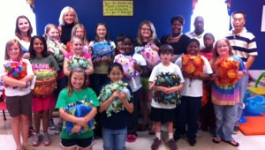 West Madison fifth-graders delivered pillows that they made to patients at Huntsville Hospital for Women & Children.