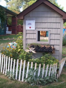 Herb bed at Madison Children's Garden