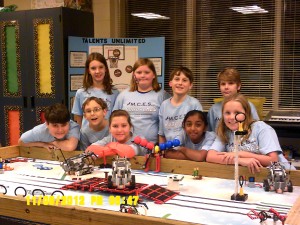 A Mill Creek robotics team from a previous year included , front from left, Seth Johnson, Cole Moore, Isabella Gramicionni, Isha Patel and Abigail Davies, back from left, Delaney Horton, Olivia Blanton, Sean Flynn and Fletcher Canup. (CONTRIBUTED)