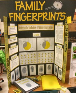 A.J. Revera's science fair project looked at fingerprint similarities among family members. (CONTRIBUTED) 