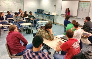 Seniors in the Engineering for Tomorrow Academy at Bob Jones presented blueprints, cost estimates and three-dimensional drawings to bid on an actual building project. (CONTRIBUTED) 