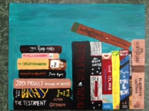 For the "My Favorite Books" class, participants will choose their 10 favorite books and paint on canvas. (CONTRIBUTED) 