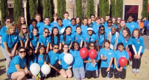 HOSA students from Bob Jones teamed with AEgis employees for the Heart Walk at Bridge Street Town Centre. (CONTRIBUTED) 