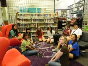 In their own nook, teenagers gather at Madison Public Library to study and engage in creative sessions. (CONTRIBUTED) 