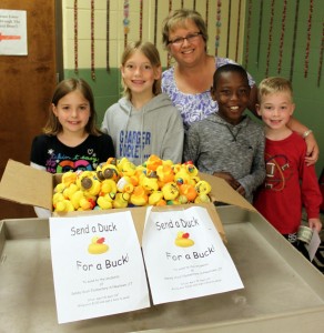 Cheryl Bailey helped West Madison students in sending rubber ducks to students at Sandy Hook Elementary School. (CONTRIBUTED) 