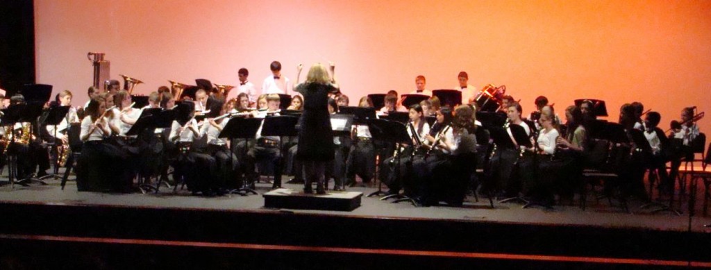 Led by Gwen Rakoff, the Liberty Symphonic Band performs in concert. (CONTRIBUTED) 