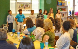 Chorus members and student soloists performed at Mill Creek's volunteer appreciation breakfast. (CONTRIBUTED)