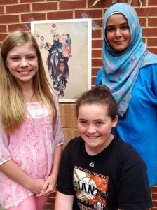 Discovery students Kassidy Locke, Jane Newberry and Iman Gadalla created poster art for Asian Pacific Heritage Month. (CONTRIBUTED) 