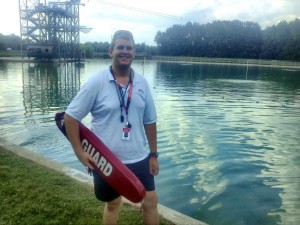 Away from Auburn Montgomery, Alex Hood works as a lifeguard at the Aviation Challenge at the U.S. Space & Rocket Center. (CONTRIBUTED) 