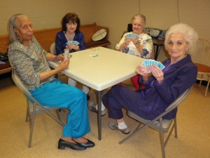 Rook contestants from Madison Senior Center are, from left) Mary Edwards, Shirley Lawrimore, Judy Wakefield and Fran Hatmaker. (CONTRIBUTED)