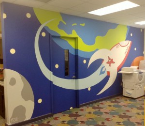 At Columbia elementary's "Back-to-School Bash" on Aug. 15, students will see the lobby's new mural, painted by art teacher Noel Newquist. (CONTRIBUTED) 