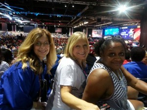 Wendy Tibbs, (from left) JoAnn Taylor and Annie Williams take a break on Day 3 on the National Education Association convention. (CONTRIBUTED) 