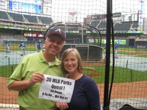 Roderick and Becky Duke visited the 30th major league ballpark in Minneapolis, Minn. on July 30. (CONTRIBUTED) 