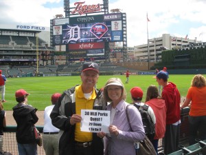 The Dukes had one ballpark to go when they attended a Detroit Tigers game. (CONTRIBUTED) 