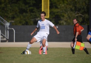 UAH Charger Kyle Simmons moves the ball downfield. (CONTRIBUTED) 