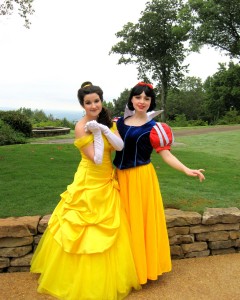 Belle and Snow White will interact with the children at "Kicking Cancer with Pancakes" on Aug. 24. (PHOTO / WINDHAM ENTERTAINMENT) 