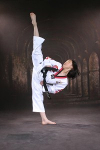 This student at Jeong's Yong in Martial Arts demonstrates incredible form. (CONTRIBUTED) 