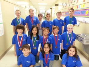 Madison Elementary School's Math Team smiles with their medals and high marks from the Perennial Math Tournament. (CONTRIBUTED) 