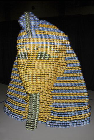 This depiction of the sphinx was an international winner in Canstruction for 2011. (CONTRIBUED) 