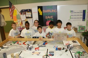 This LEGO Robotics team from West Madison Elementary School won the Inspiration Award in the FIRST LEGO League (FLL) qualifier competition. (CONTRIBUTED) 