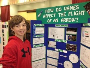 Sixth-grader Jack Hodges presented his project at the Heritage Science Fair Extravaganza. (CONTRIBUTED) 