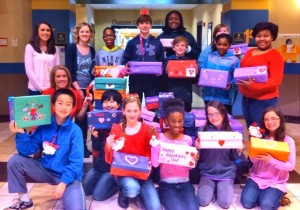 The Mill Creek Junior Leaders Club collected Valentine's gifts for the NICU at Huntsville Hospital. (CONTRIBUTED) 