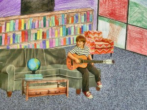 Discovery eighth-grader Shandi Burrows envisioned a "Teen Room." (CONTRIBUTED) 