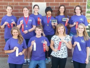 Numerous Latin students from Bob Jones High School won awards at the state convention held at Hoover High School. (CONTRIBUTED) 