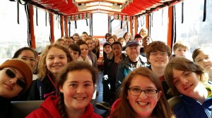 On their tour of Boston, Discovery Middle School students rode on the Duck-Boat through downtown streets and on the Charles River. (CONTRIBUTED)