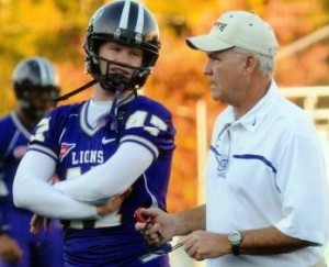 Mike King advises a player with the University of North Alabama. King has retired from James Clemens High School. (CONTRIBUTED)  