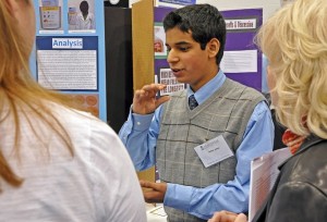 Joshua Abreo received the American Society for Microbiology award at the 2014 Intel International Science and Engineering Fair in Los Angeles. (CONTRIBUTED)