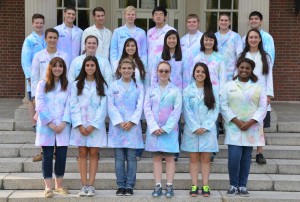 Nathan Fox (second row, far right) was among 20 students selected to participate in the prestigious BASF Science Academy program. (CONTRIBUTED) 