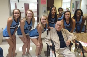 The Jets Cheerleaders from James Clemens High School visited and performed for residents at Floyd E. 'Tut' Fann State Veterans Home in Huntsville. (CONTRIBUTED) 