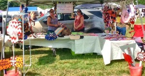 For the Madison Street Festival, Mavis Butts and Jessica Butts-Harrell with Mother Daughter Crafts will sell customized and personalized items. In this photo, they are attending the Santuck Flea Market in Wetumpka. (CONTRIBUTED)  