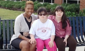 At James Clemens High School, family and consumer sciences teacher Tabitha Malone, from left, Ryann James and Emily Rochow will join their classmates and colleagues on Oct. 1 in observing Alabama Down Syndrome Day. (CONTRIBUTED) 