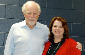 Stan Minkinow and Robin Dauma met 15 years ago when he spoke to her class at Discovery Middle School. Minkinow recently shared his survival of the Holocaust with students at Bob Jones High School. (CONTRIBUTED) 